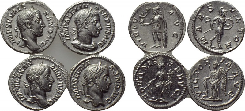 4 denari of Severus Alexander. 

Obv: .
Rev: .

. 

Condition: See pictur...