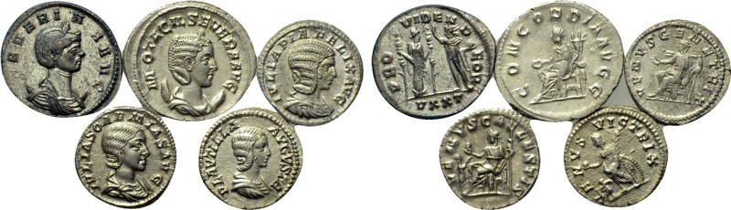 5 coins of the empresses. 

Obv: .
Rev: .

. 

Condition: See picture.
...