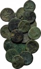 18 countermarked Roman coins.