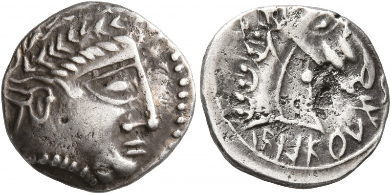 CELTIC, Southern Gaul. Allobroges. Circa 120-107 BC. Drachm (Silver, 15 mm, 2.51...