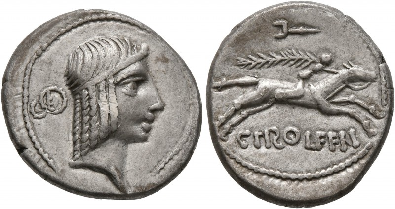 CELTIC, Middle Danube. Eravisci. Mid to late 1st century BC. Denarius (Silver, 1...