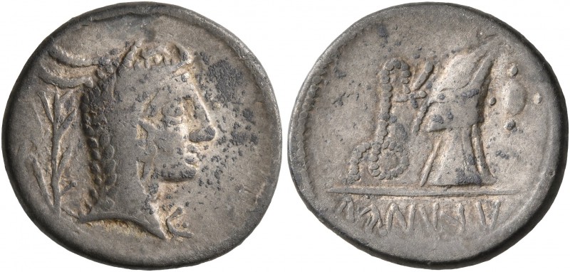 CELTIC, Middle Danube. Eravisci. Mid to late 1st century BC. Denarius (Silver, 1...