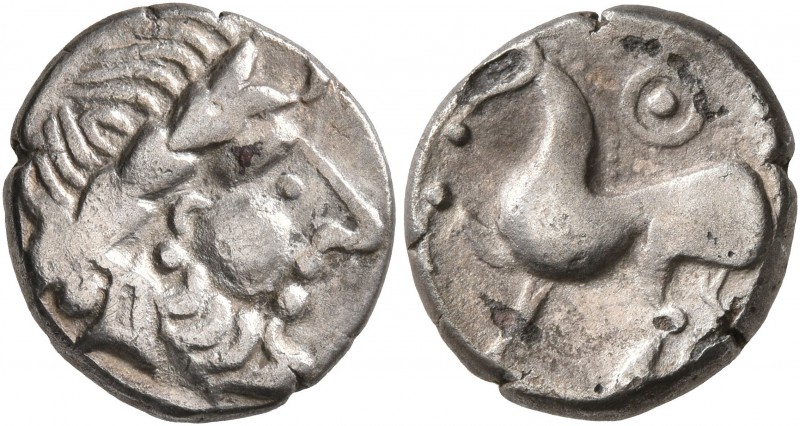 CELTIC, Middle Danube. Uncertain tribe. 2nd-1st centuries BC. Drachm (Silver, 14...
