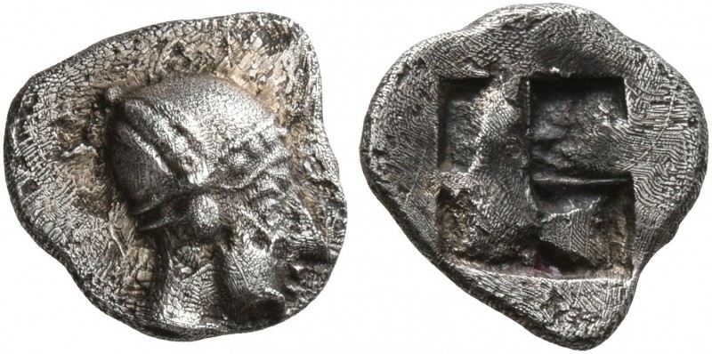 GAUL. Massalia. Circa 500-475 BC. Hemiobol (Silver, 9 mm, 0.64 g), Milesian stan...