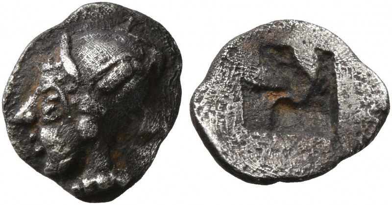GAUL. Massalia. Circa 500-475 BC. Hemiobol (Silver, 8 mm, 0.49 g), Milesian stan...