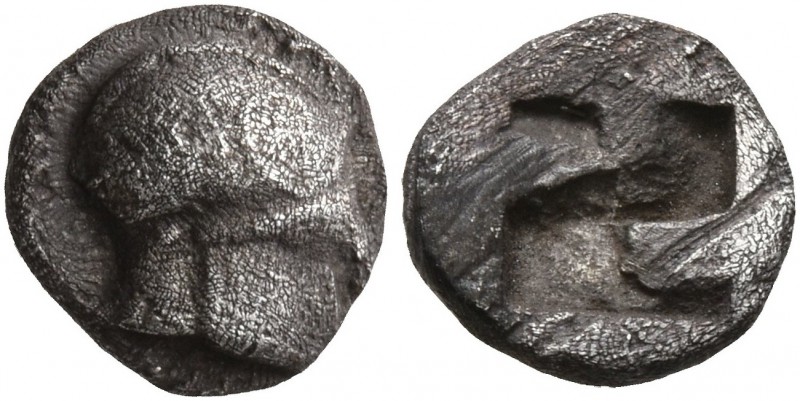 GAUL. Massalia. Circa 500-475 BC. Hemiobol (Silver, 7 mm, 0.56 g), Milesian stan...
