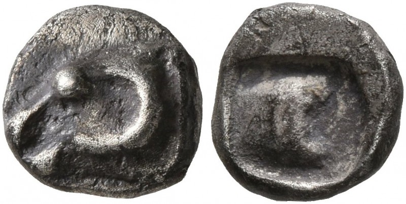 GAUL. Massalia. Circa 500-475 BC. Hemiobol (Silver, 7 mm, 0.51 g), Milesian stan...