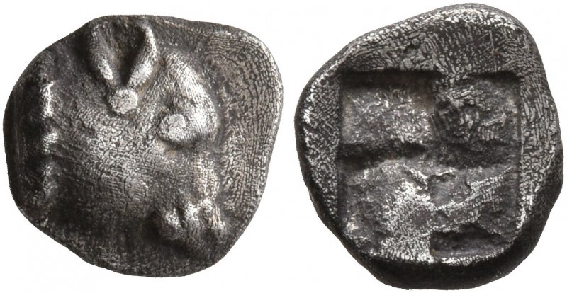 GAUL. Massalia. Circa 500-475 BC. Hemiobol (Silver, 8 mm, 0.56 g), Milesian stan...