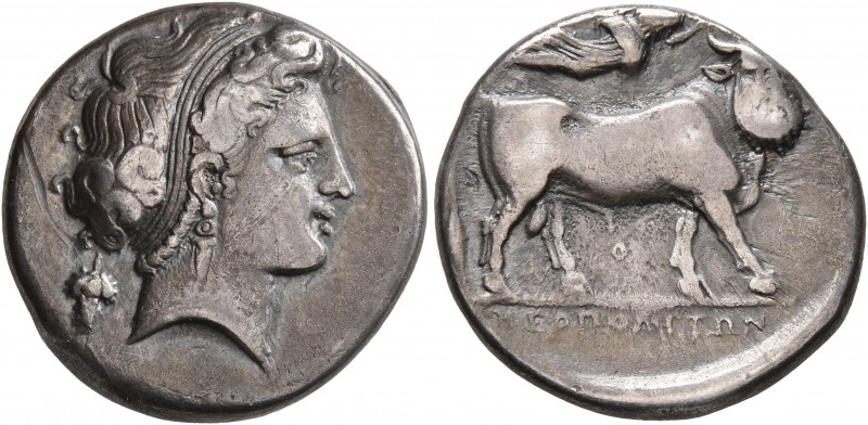 CAMPANIA. Neapolis. Circa 320-300 BC. Didrachm or Nomos (Silver, 19 mm, 7.15 g, ...