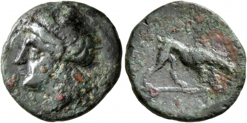 CAMPANIA. Nuceria Alfaterna. Circa 250-225 BC. AE (Bronze, 15 mm, 2.17 g, 6 h). ...