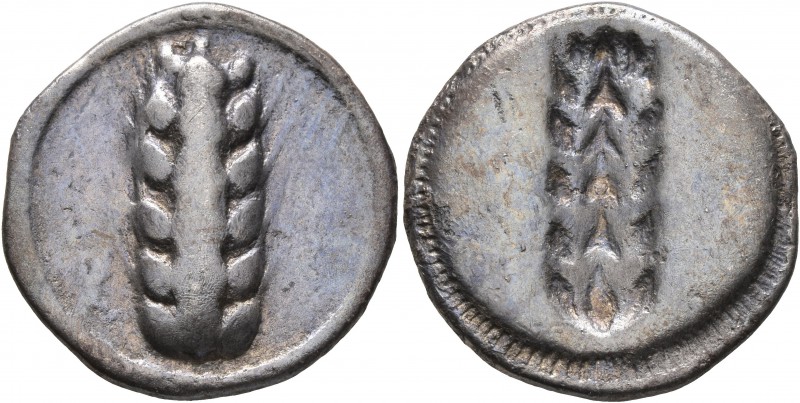 LUCANIA. Metapontion. Circa 540-510 BC. Stater (Silver, 23 mm, 7.21 g, 12 h). [M...