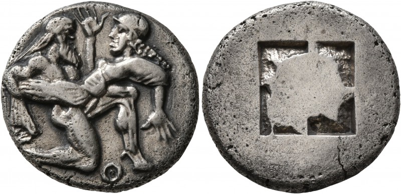 ISLANDS OFF THRACE, Thasos. Circa 480-463 BC. Stater (Silver, 21 mm, 7.93 g). Nu...