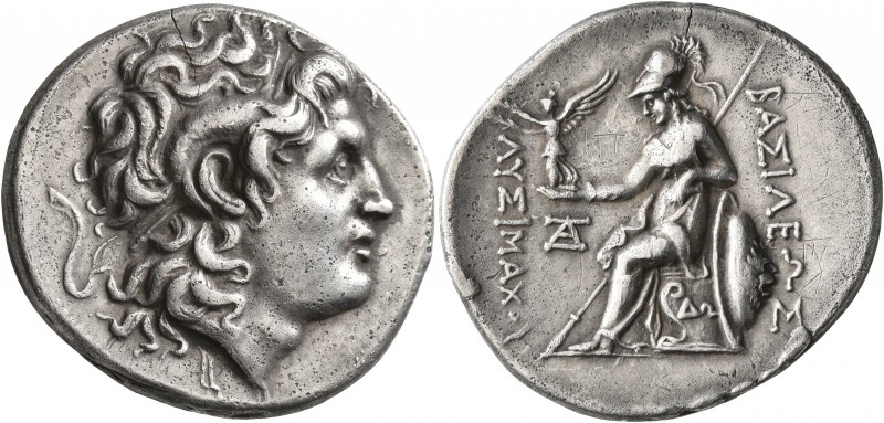 KINGS OF THRACE. Lysimachos, 305-281 BC. Tetradrachm (Silver, 29 mm, 16.77 g, 1 ...