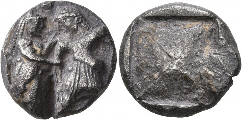 THRACO-MACEDONIAN REGION. Siris. Circa 525-480 BC. Stater (Silver, 20 mm, 9.58 g...