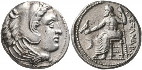 KINGS OF MACEDON. Alexander III ‘the Great’, 336-323 BC. Tetradrachm (Silver, 25 mm, 17.22 g, 4 h), Amphipolis, struck under Antipater, circa 325-323/...