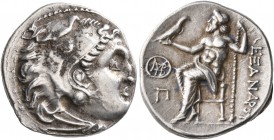 KINGS OF MACEDON. Alexander III ‘the Great’, 336-323 BC. Drachm (Silver, 18 mm, 4.29 g, 1 h), 'Teos', struck under Antigonos I Monophthalmos, circa 30...
