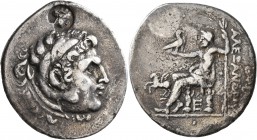 KINGS OF MACEDON. Alexander III ‘the Great’, 336-323 BC. Tetradrachm (Silver, 34 mm, 15.83 g, 1 h), Alabanda, CY 5 = 165/4. Head of Herakles to right,...