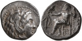 KINGS OF MACEDON. Alexander III ‘the Great’, 336-323 BC. Hemidrachm (Silver, 12 mm, 1.99 g, 2 h), Arados, circa 311-300. Head of Herakles to right, we...