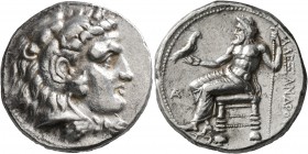 KINGS OF MACEDON. Alexander III ‘the Great’, 336-323 BC. Tetradrachm (Silver, 25 mm, 17.13 g, 1 h), Arados, struck under Ptolemy I as Satrap, circa 32...