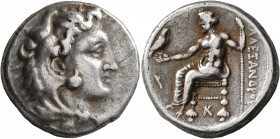 KINGS OF MACEDON. Alexander III ‘the Great’, 336-323 BC. Tetradrachm (Silver, 24 mm, 16.82 g, 12 h), Sidon, struck under Menon, RY 1 of Abalonymos = 3...