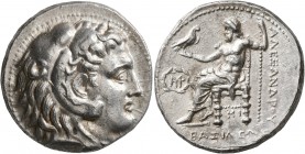 KINGS OF MACEDON. Alexander III ‘the Great’, 336-323 BC. Tetradrachm (Silver, 27 mm, 17.15 g, 9 h), Babylon I, struck under Seleukos I, circa 311-300 ...