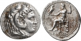 KINGS OF MACEDON. Alexander III ‘the Great’, 336-323 BC. Tetradrachm (Silver, 27 mm, 17.20 g, 11 h), Babylon I, struck under Seleukos I, circa 311-300...