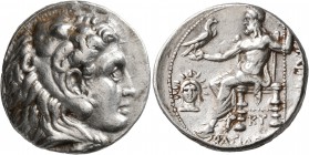 KINGS OF MACEDON. Philip III Arrhidaios, 323-317 BC. Tetradrachm (Silver, 27 mm, 17.17 g, 8 h), Babylon, struck under Archon, Dokimos, or Seleukos I. ...
