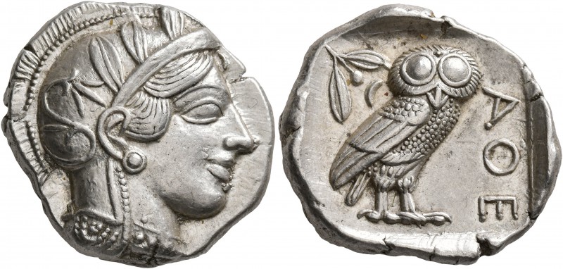 ATTICA. Athens. Circa 430s-420s BC. Tetradrachm (Silver, 25 mm, 17.20 g, 11 h). ...