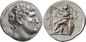 KINGS OF PERGAMON. Eumenes I, 263-241 BC. Tetradrachm (Silver, 30 mm, 17.00 g, 12 h), 255/0-241. Laureate head of Philetairos to right. Rev. ΦΙΛΕΤΑΙΡΟ...