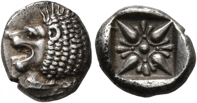 IONIA. Miletos. Late 6th-early 5th century BC. Diobol (Silver, 10 mm, 1.20 g). F...