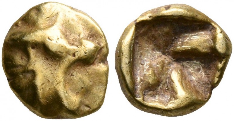 IONIA. Uncertain. Circa 600-550 BC. 1/24 Stater (Electrum, 6 mm, 0.32 g), Phokai...