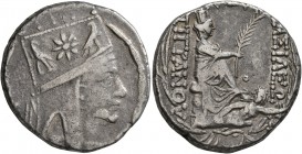 KINGS OF ARMENIA. Tigranes II ‘the Great’, 95-56 BC. Tetradrachm (Silver, 26 mm, 15.96 g, 1 h), Tigranokerta, circa 80-68. Draped bust of Tigranes II ...