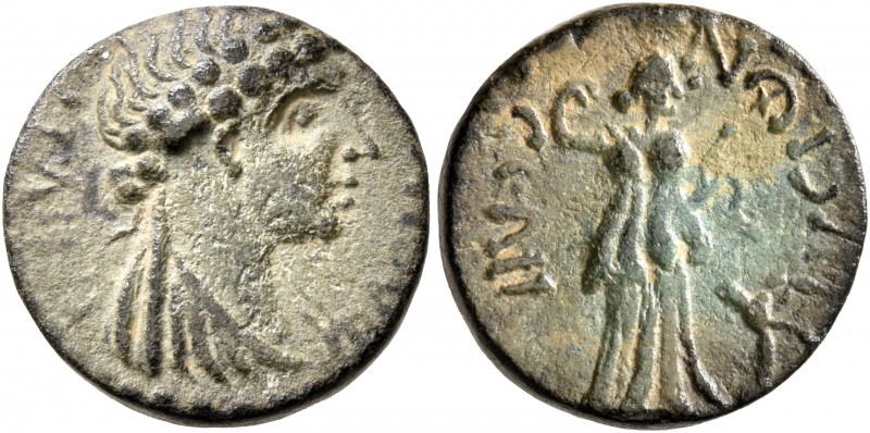 KINGS OF COMMAGENE. Iotape, 38-72. Dichalkon (Bronze, 15 mm, 3.45 g, 1 h), Selin...