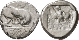 CYPRUS. Marion. Sasmas, circa 470-450 BC. Stater (Silver, 22 mm, 11.20 g, 4 h). [&#67624;&#67624;&#67604;&#67587; &#67632;&#67594;&#67622;&#67632;&#67...