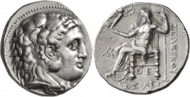 SELEUKID KINGS OF SYRIA. Seleukos I Nikator, 312-281 BC. Tetradrachm (Silver, 27 mm, 17.09 g, 11 h), Antiochia on the Orontes, 300-281. Head of Herakl...