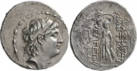 SELEUKID KINGS OF SYRIA. Antiochos VII Euergetes (Sidetes), 138-129 BC. Tetradrachm (Silver, 32 mm, 16.90 g, 1 h), Antiochia on the Orontes. Diademed ...