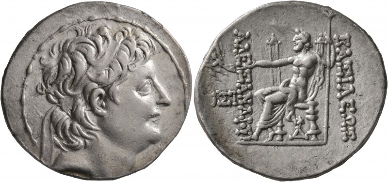 SELEUKID KINGS OF SYRIA. Alexander II Zabinas, 128-122 BC. Tetradrachm (Silver, ...