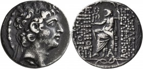 SELEUKID KINGS OF SYRIA. Seleukos VI Epiphanes Nikator, circa 96-94 BC. Tetradrachm (Silver, 27 mm, 15.95 g, 12 h), Antiochia on the Orontes, circa 95...