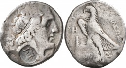 PTOLEMAIC KINGS OF EGYPT. Ptolemy II Philadelphos, 285-246 BC. Tetradrachm (Silver, 28 mm, 14.01 g, 11 h), Tyre, circa 275/4. Diademed head of Ptolemy...