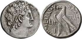 PTOLEMAIC KINGS OF EGYPT. Ptolemy X Alexander I & Cleopatra Berenike, 101-88 BC. Tetradrachm (Silver, 25 mm, 13.70 g, 12 h), Alexandria, RY 10 of Kleo...