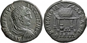 THRACE. Philippopolis. Caracalla, 198-217. Hexassarion (Bronze, 36 mm, 26.94 g, 1 h). ΑΥΤ Κ Μ ΑΥΡ CΕΥΗ ΑΝΤΩΝΕΙΝΟC Radiate, draped and cuirassed bust o...