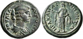 BITHYNIA. Heraclaea Pontica. Julia Domna, Augusta, 193-217. Diassarion (Bronze, 21 mm, 6.90 g, 7 h). IOYΛIA AYΓOYCT[A] Draped bust of Julia Domna to r...