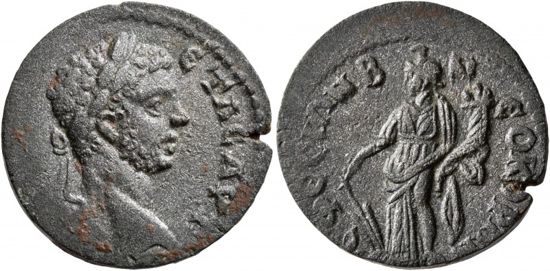 IONIA. Ephesus. Geta, 209-211. Diassarion (Bronze, 22 mm, 6.42 g, 5 h). [AYT K Γ...