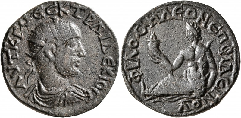 PHRYGIA. Philomelium. Trajan Decius, 249-251. Diassarion (Orichalcum, 23 mm, 6.4...