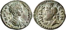 PISIDIA. Ariassus. Caracalla, 198-217. Assarion (Bronze, 19 mm, 4.42 g, 6 h). AYT K M AYP ANTΩNINOC Laureate, draped and cuirassed bust of Caracalla t...