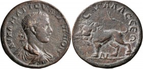 PISIDIA. Sagalassus. Philip II, 247-249. Pentassarion (Orichalcum, 34 mm, 21.12 g, 1 h). AY K Λ MAP IOY ΦΙΛΙΠΠON Laureate, draped and cuirassed bust o...