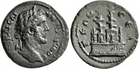 PISIDIA. Selge. Antoninus Pius, 138-161. Diassarion (Bronze, 25 mm, 7.90 g, 6 h). AYTO KAICAP ANTΩNЄINOC Laureate head of Antoninus Pius to right. Rev...