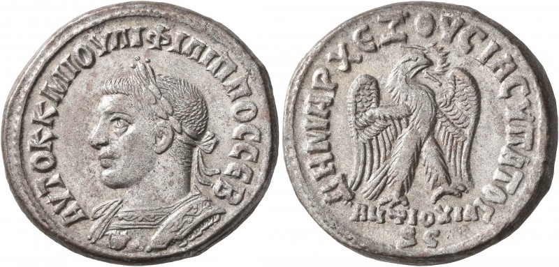 SYRIA, Seleucis and Pieria. Antioch. Philip II, 247-249. Tetradrachm (Billon, 25...