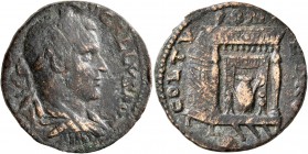 PHOENICIA. Tyre. Trebonianus Gallus, 251-253. Tetrassarion (Orichalcum, 26 mm, 12.18 g, 6 h). [IMP C C VIBIVS] TREBO GALLVS AVG Laureate, draped and c...
