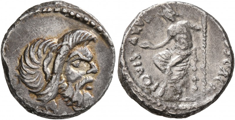 C. Vibius C.f. C.n. Pansa Caetronianus, 48 BC. Denarius (Silver, 16 mm, 3.68 g, ...